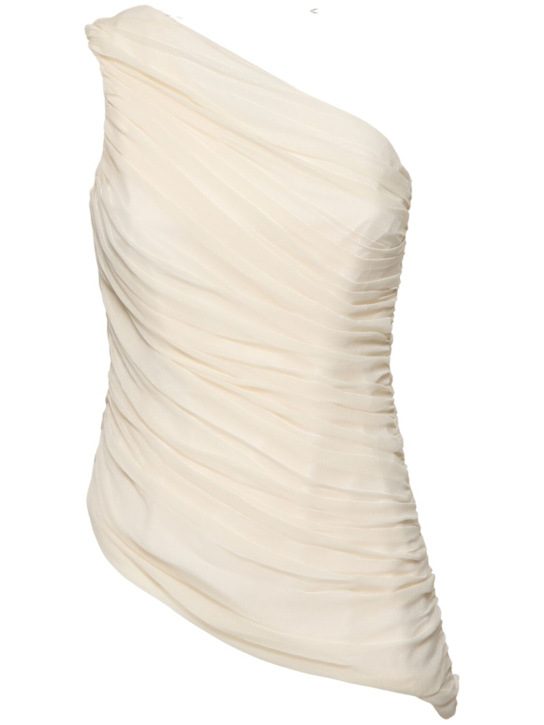 Abadia: Layal アシンメトリートップ - ホワイト - women_0 | Luisa Via Roma