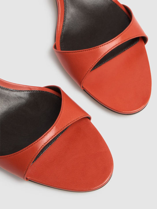 The Row: 35毫米Vika皮革脚踝束带凉鞋 - Orange Red - women_2 | Luisa Via Roma