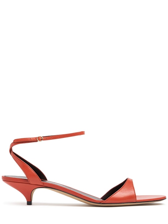 The Row: 35毫米Vika皮革脚踝束带凉鞋 - Orange Red - women_0 | Luisa Via Roma