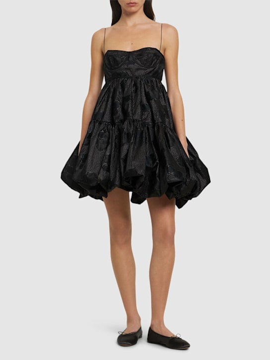 Cecilie Bahnsen: Osha kumo fil-coupé mini dress - Black - women_1 | Luisa Via Roma