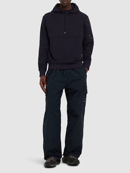 C.P. Company: Diagonal raised fleece hooded sweatshirt - men_1 | Luisa Via Roma