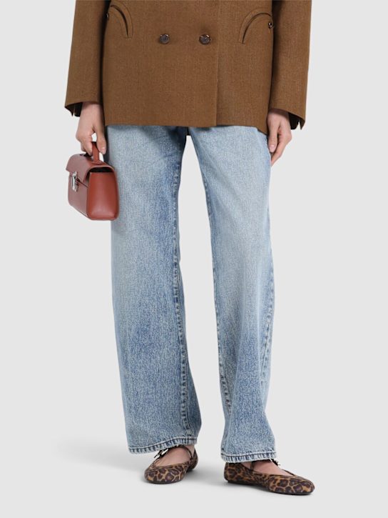 Gianvito Rossi: 5mm Carla suede ballerina flats - women_1 | Luisa Via Roma