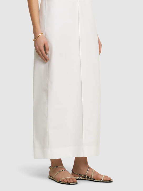 Khaite: Loop python print flat sandals - Natural - women_1 | Luisa Via Roma