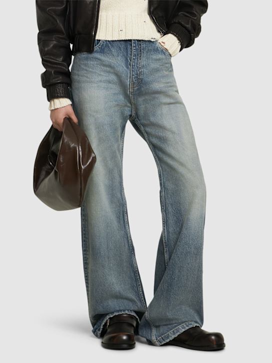 Acne Studios: 20mm leather mules - Brown/Black - women_1 | Luisa Via Roma