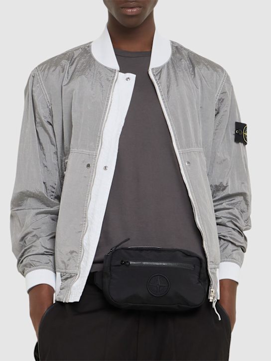 Stone Island: Logo belt bag - men_1 | Luisa Via Roma