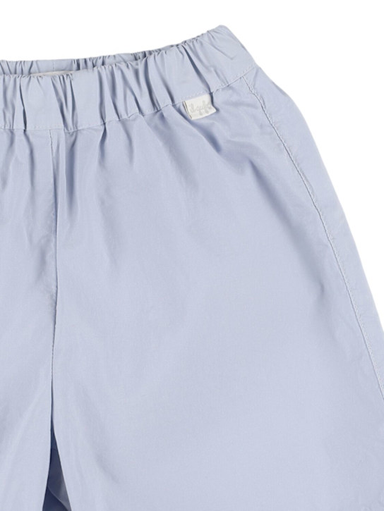 Il Gufo: Printed shirt & cotton blend shorts - Light Blue - kids-boys_2 | Luisa Via Roma
