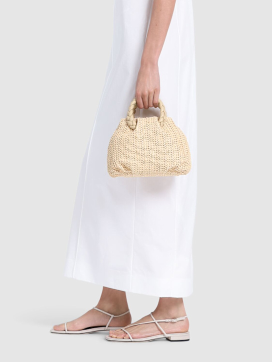 Hereu: Medium Bombon raffia top handle bag - women_1 | Luisa Via Roma
