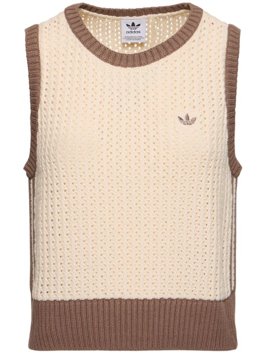 adidas Originals: Knitted vest - women_0 | Luisa Via Roma