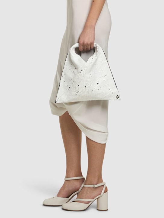 MM6 Maison Margiela: Mini Japanese grainy leather bag - women_1 | Luisa Via Roma