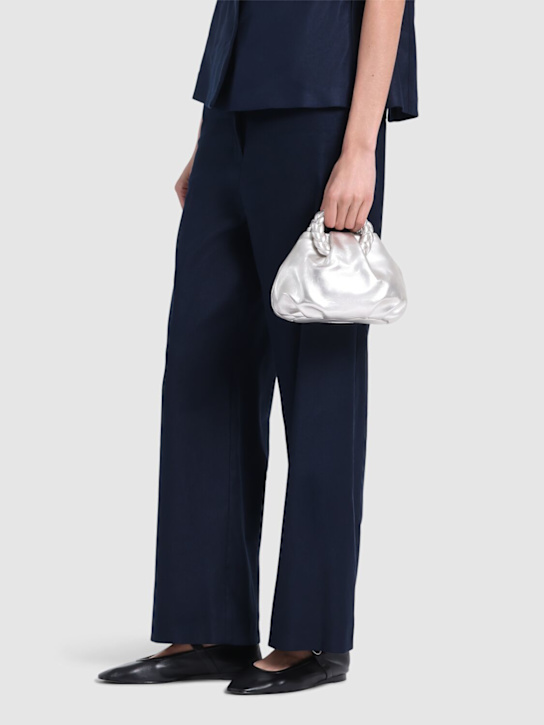 Hereu: LVR Exclusive Bombon metallic bag - Light Silver - women_1 | Luisa Via Roma