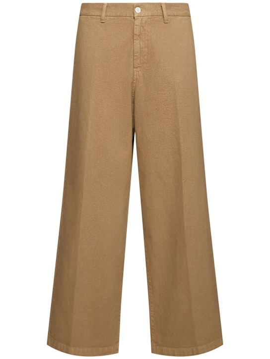 Amish: Jason gabardine denim chino pants - men_0 | Luisa Via Roma