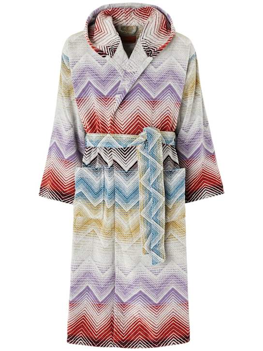 Missoni Home: Marea hooded bathrobe - Multicolor - ecraft_0 | Luisa Via Roma