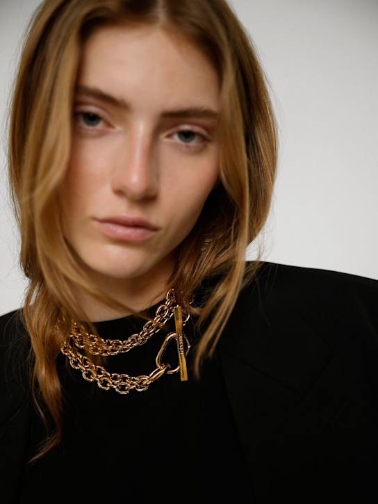 Rabanne: Link wrapped necklace - women_1 | Luisa Via Roma