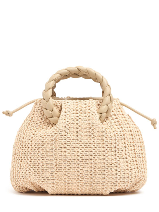 Hereu: Medium Bombon raffia top handle bag - women_0 | Luisa Via Roma