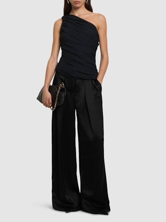 Abadia: Layal asymmetric top - Black - women_1 | Luisa Via Roma