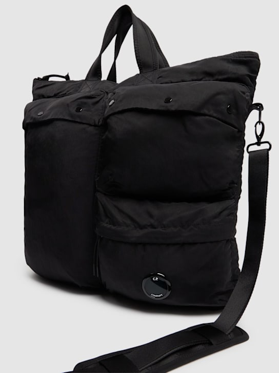 C.P. Company: Nylon B lens tote bag - Black - men_3 | Luisa Via Roma