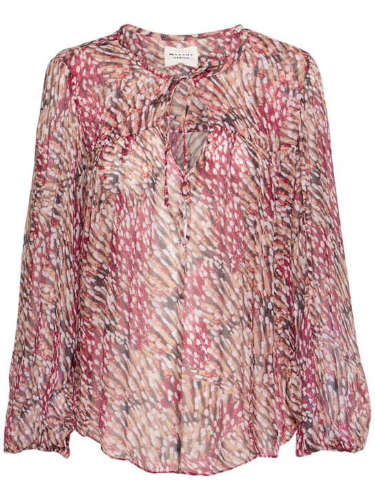 Marant Etoile: Daytonea printed viscose shirt - women_0 | Luisa Via Roma