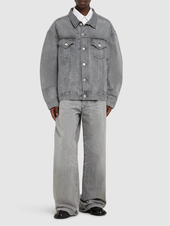 JUNYA WATANABE: Levi's x Junya Watanabe denim jacket - Grey - men_1 | Luisa Via Roma