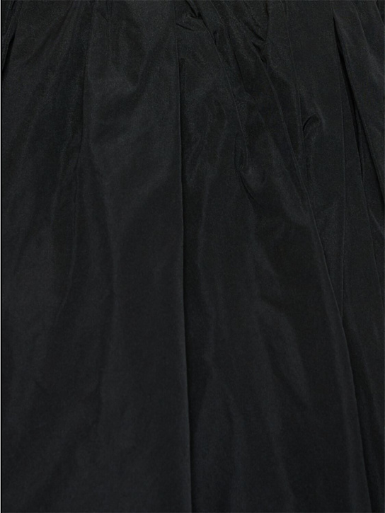 JW Anderson: Memory gathered taffeta mini skort - Black - women_4 | Luisa Via Roma