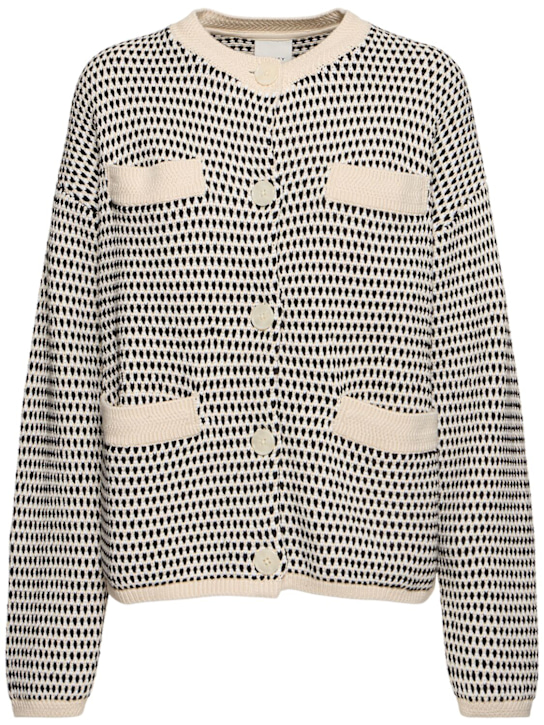 Varley: Tidewell textured knit jacket - women_0 | Luisa Via Roma