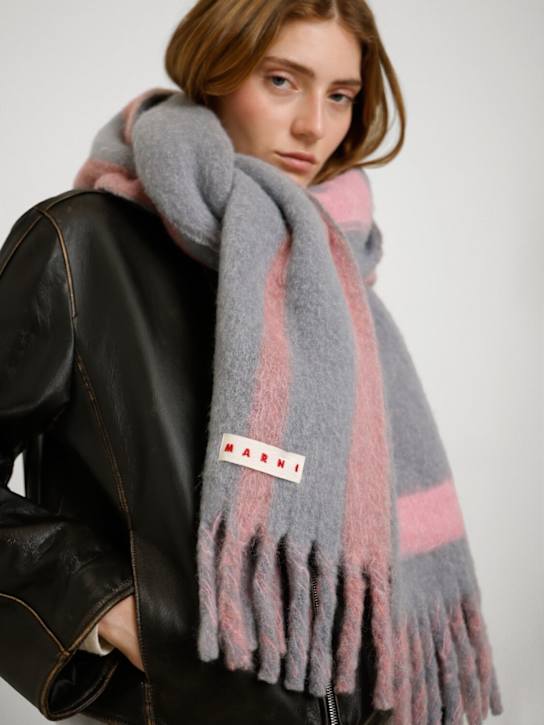 Marni: Striped alpaca scarf - women_1 | Luisa Via Roma