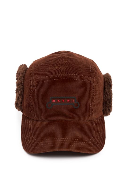 Marni: Corduroy baseball hat - men_0 | Luisa Via Roma