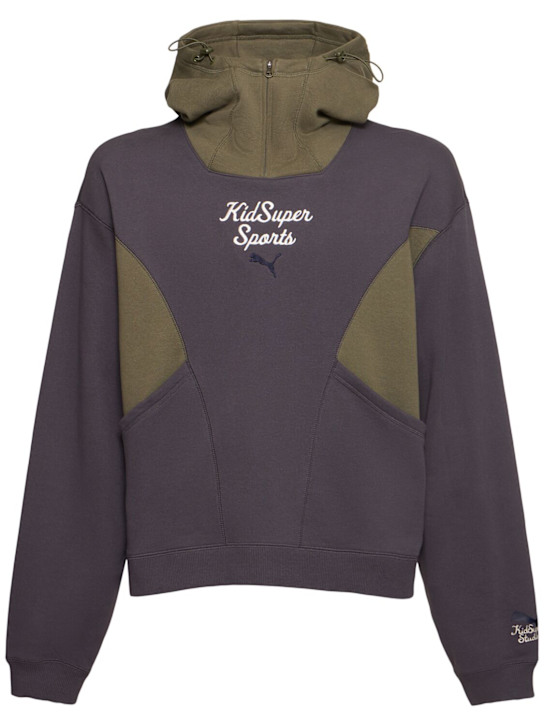 PUMA: KidSuper Studios Progressive hoodie - Dark Coal - men_0 | Luisa Via Roma