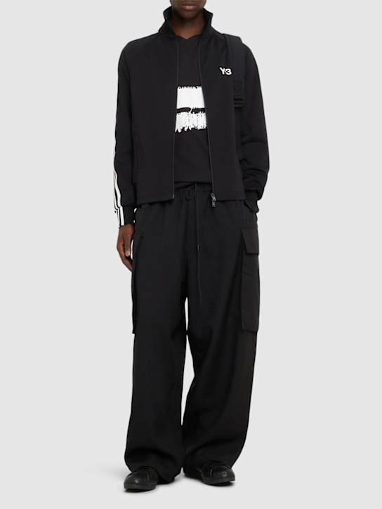 Y-3: Cargo pants - Black - men_1 | Luisa Via Roma