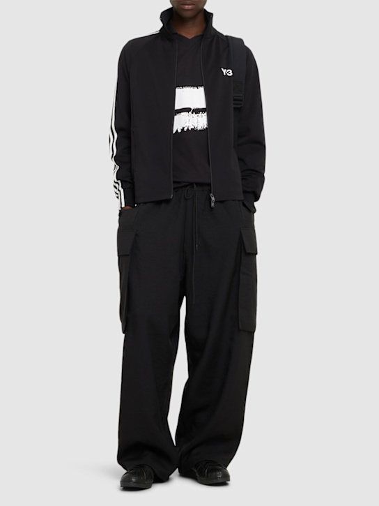 Y-3: M 3S tech track top - Black - men_1 | Luisa Via Roma