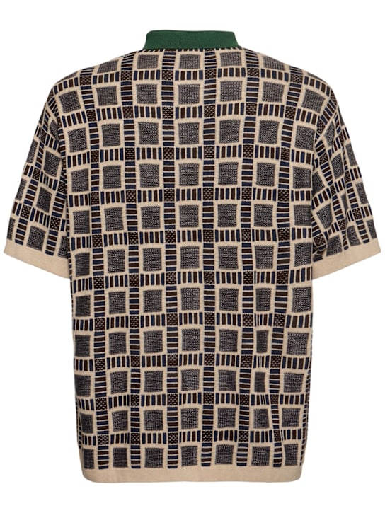 adidas Originals: Brain Dead短袖POLO衫 - 米黄色 - men_3 | Luisa Via Roma
