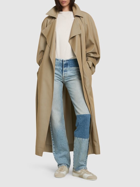 Mid rise straight patchwork jeans - Thumbnail 2