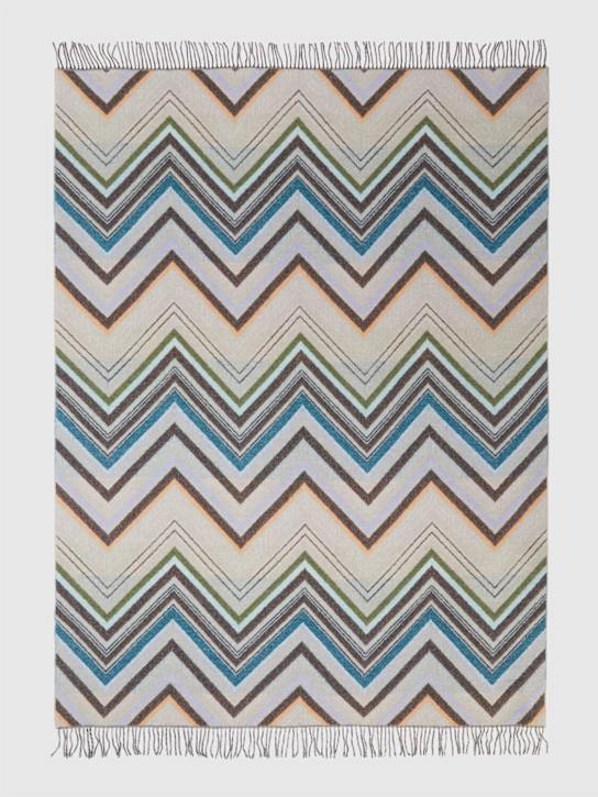 Missoni Home: Chevron fringed throw - Multicolor - ecraft_1 | Luisa Via Roma