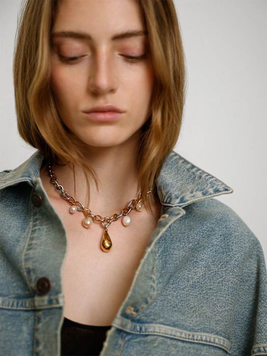 Marni: Chain necklace w/ pearls - women_1 | Luisa Via Roma