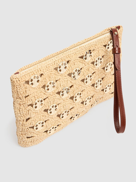 Rabanne: Raffia pouch - women_4 | Luisa Via Roma