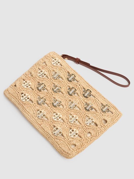 Rabanne: Raffia pouch - women_2 | Luisa Via Roma