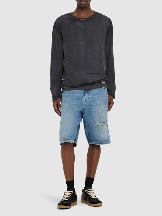 Amish: Tommy Bermuda shorts - Denim - men_1 | Luisa Via Roma
