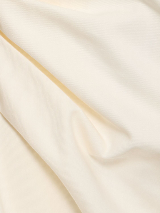 JW Anderson: Asymmetric draped cotton top - Ivory - women_4 | Luisa Via Roma