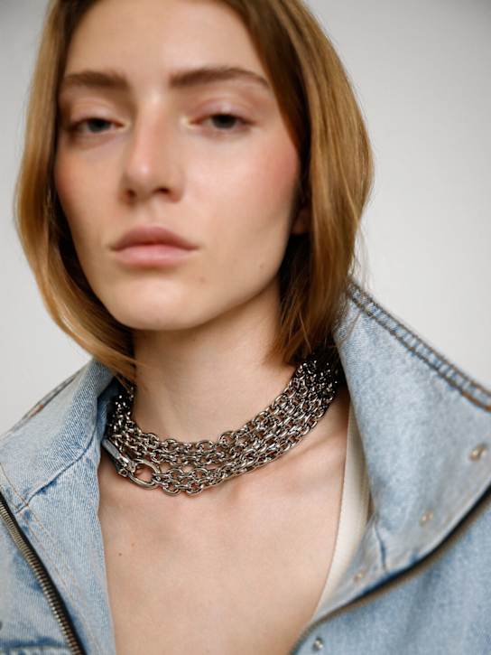 Rabanne: Chain collar necklace - women_1 | Luisa Via Roma