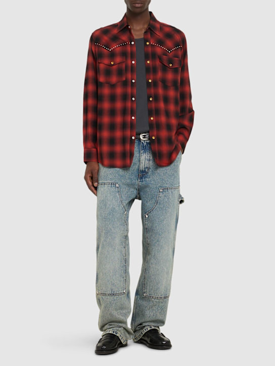 Amish: Dan Sablon Western shirt - men_1 | Luisa Via Roma