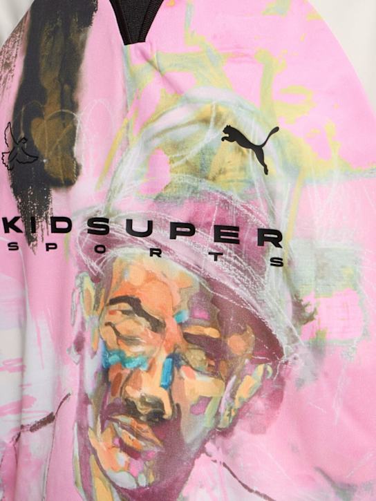 PUMA: KidSuper Studios printed jersey t-shirt - Warm White - men_4 | Luisa Via Roma