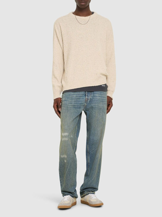 Amish: Bouclé crewneck sweater - men_1 | Luisa Via Roma