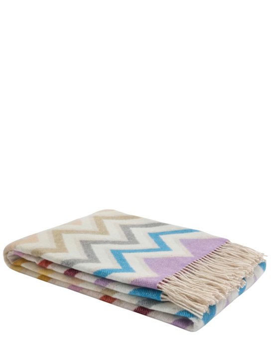 Missoni Home: Watamu fringed throw - Multicolor - ecraft_0 | Luisa Via Roma