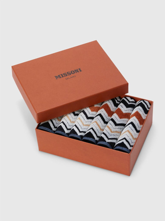 Missoni Home: Set of 6 Bernard face towels - Multicolor - ecraft_0 | Luisa Via Roma