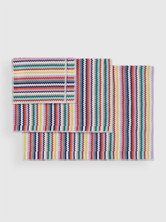 Missoni Home: Set of 5 Riverbero towels - Multicolor - ecraft_1 | Luisa Via Roma