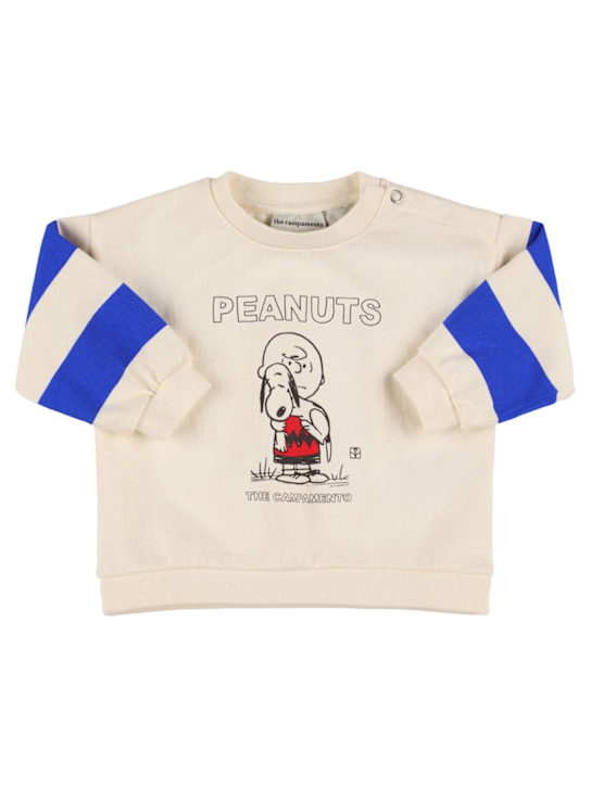 The Campamento: コットンスウェットシャツ - ホワイト/ブルー - kids-boys_0 | Luisa Via Roma