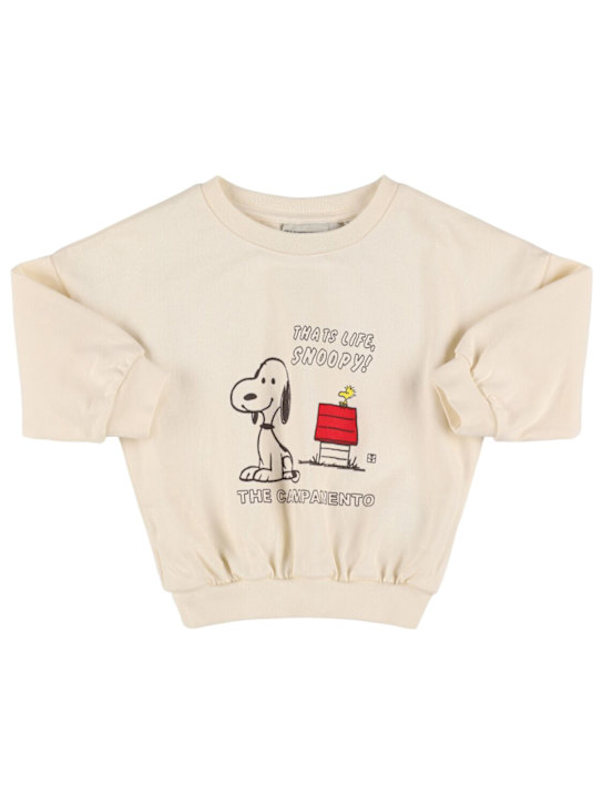 The Campamento: コットンスウェットシャツ - ホワイト - kids-girls_0 | Luisa Via Roma