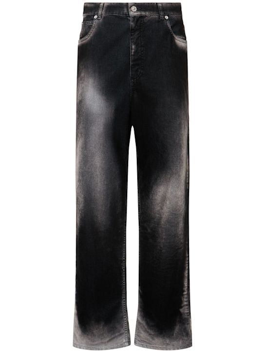 Marni: Dyed flock denim straight jeans - women_0 | Luisa Via Roma