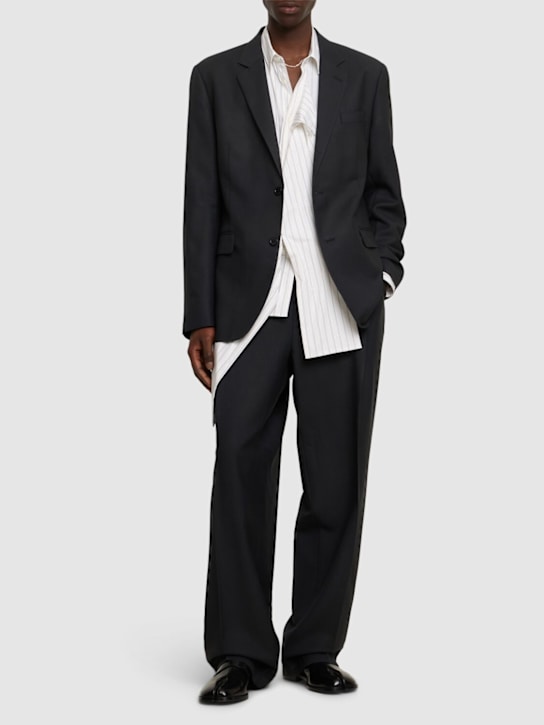Maison Margiela: Wool & mohair blazer - men_1 | Luisa Via Roma