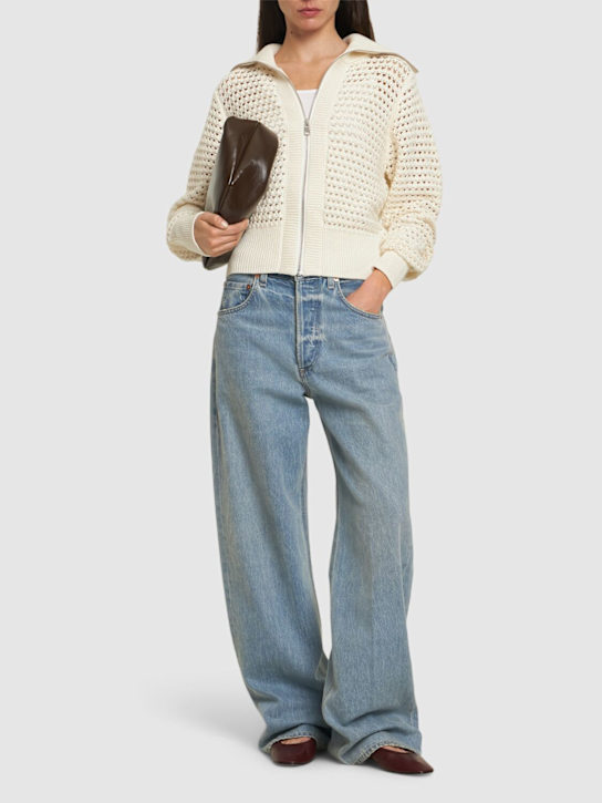 Varley: Eloise full-zip knit top - women_1 | Luisa Via Roma