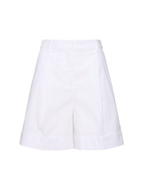 MVP Wardrobe: Tessa cotton shorts - White - women_0 | Luisa Via Roma